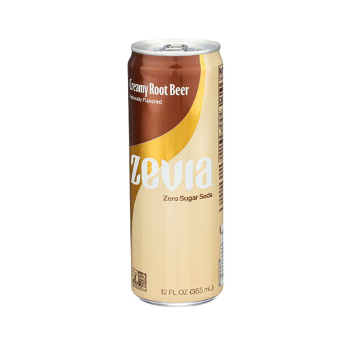 Zevia Creamy Root Beer Zero Calorie Soda
